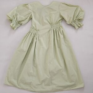 AGIR Light Green Ruched Dress